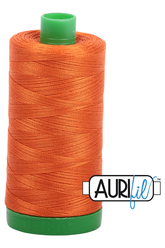 Aurifil Mako 40wt 2-ply Cotton 1000 m 1094 yd. spool - 2235 Orange